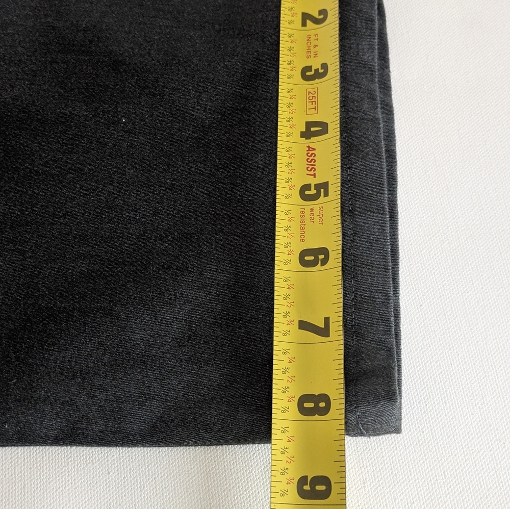 Women's Lee Mid Rise Relaxed Fit Straight Leg Cotton Blend Gray Pant Sz 12 Short - Picture 15 of 15